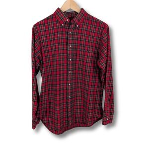 Vintage‎ Pendleton Sir Pendleton Red Tartan Plaid Wool Shirt Size M USA 80's
